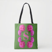 Benutzerdefinierte Monogramm Anfangsbuchstabe Name Tasche (Vorderseite)