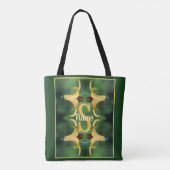 Benutzerdefinierte Monogramm Anfangsbuchstabe Name Tasche (Rückseite)