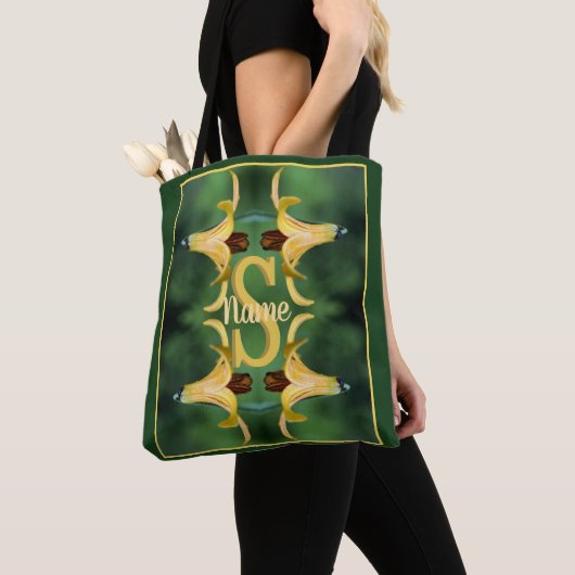 Benutzerdefinierte Monogramm Anfangsbuchstabe Name Tasche (Von Nahem)