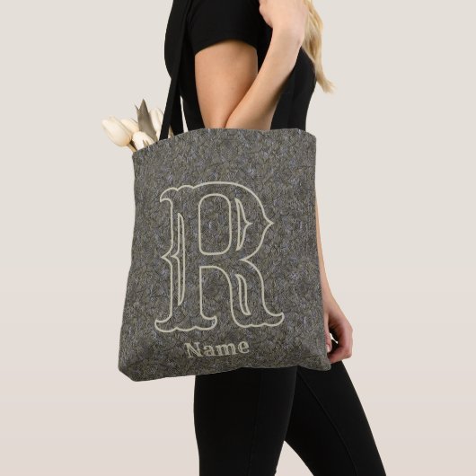 Benutzerdefinierte Monogramm Anfangsbuchstabe Name Tasche (Von Nahem)