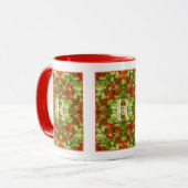 Benutzerdefinierte Monogramm Anfangsbuchstabe Name Tasse (Vorderseite Links)