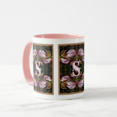 Benutzerdefinierte Monogramm Anfangsbuchstabe Name Tasse (Vorderseite Links)