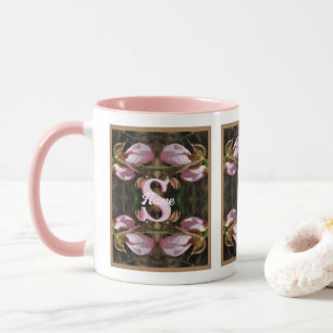 Benutzerdefinierte Monogramm Anfangsbuchstabe Name Tasse