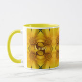 Benutzerdefinierte Monogramm Anfangsbuchstabe Name Tasse (Links)