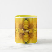 Benutzerdefinierte Monogramm Anfangsbuchstabe Name Tasse (Zentrum)