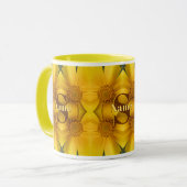 Benutzerdefinierte Monogramm Anfangsbuchstabe Name Tasse (Vorderseite Links)