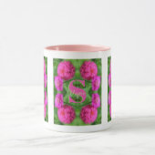 Benutzerdefinierte Monogramm Anfangsbuchstabe Name Tasse (Zentrum)