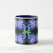 Benutzerdefinierte Monogramm Anfangsbuchstabe Name Tasse (Zentrum)