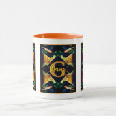 Benutzerdefinierte Monogramm Anfangsbuchstabe Name Tasse (Zentrum)