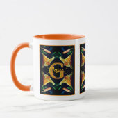 Benutzerdefinierte Monogramm Anfangsbuchstabe Name Tasse (Links)