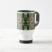 Benutzerdefinierte Monogramm Anfangsname Kiefernza Reisebecher (VorderseiteRechts)