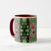 Benutzerdefinierte Monogramm Anfangsname Kiefernza Tasse (Vorderseite Links)