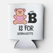 Benutzerdefinierte Monogramm B ist für ein lustige Dosenkühler (Vorderseite)