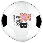 Benutzerdefinierte Monogramm B ist für ein lustige Fußball (Gedreht)