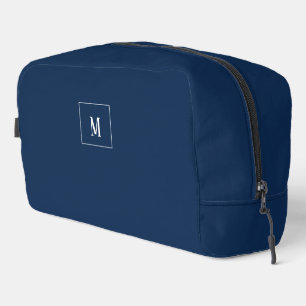 Benutzerdefinierte Monogramm, blau überall Waschbeutel