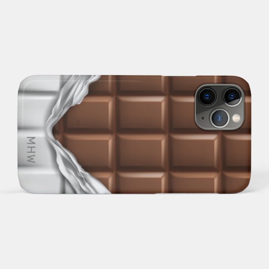 Benutzerdefinierte Monogramm-"Chocolate-Bar"-Telef Case-Mate iPhone Hülle (Rückseite (Horizontal))