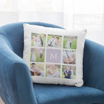 Benutzerdefinierte Monogramm einfache weiße Quadra Kissen<br><div class="desc">Monogramm weißes Kopfkissen mit 8 quadratischen Fotos, die auf der Vorder- und Rückseite in einem Gitter angeordnet sind. Insgesamt 16 Fotos, die Sie mit eigenen Fotos ersetzen können. Sie können auch Ihre Familie Initial für das Monogramm hinzufügen und die Hintergrundfarbe des Monogrammfelds ändern, indem Sie auf "Anpassen" klicken und die...</div>