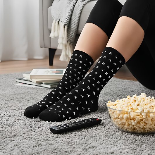 Benutzerdefinierte Monogramm-Farbe Socken