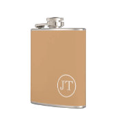 Benutzerdefinierte Monogramm-Flasche Flachmann (Links)