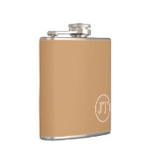 Benutzerdefinierte Monogramm-Flasche Flachmann (Rechts)