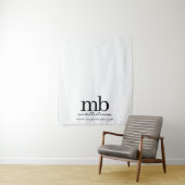 Benutzerdefinierte Monogramm Geschäft Tischläufer Wandteppich (Beispiel)