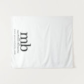 Benutzerdefinierte Monogramm Geschäft Tischläufer Wandteppich (Vorderseite (Horizontal))