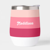 Benutzerdefinierte Monogramm, hellrosa Retrotypogr (Links)