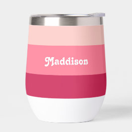 Benutzerdefinierte Monogramm, hellrosa Retrotypogr