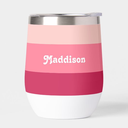 Benutzerdefinierte Monogramm, hellrosa Retrotypogr (Links)