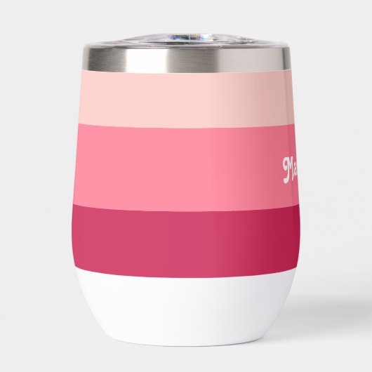 Benutzerdefinierte Monogramm, hellrosa Retrotypogr (Vorderseite)