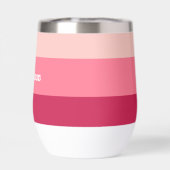 Benutzerdefinierte Monogramm, hellrosa Retrotypogr (Rückseite)