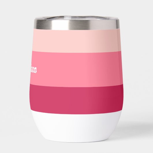 Benutzerdefinierte Monogramm, hellrosa Retrotypogr (Rückseite)