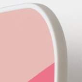 Benutzerdefinierte Monogramm, hellrosa Retrotypogr Pickleball Schläger (Linke Seite)