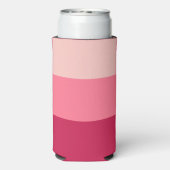 Benutzerdefinierte Monogramm, hellrosa Retrotypogr Selters Dosenkühler (Seltzer Rückseite)