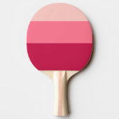 Benutzerdefinierte Monogramm, hellrosa Retrotypogr Tischtennis Schläger (Rückseite)