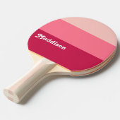 Benutzerdefinierte Monogramm, hellrosa Retrotypogr Tischtennis Schläger (Vorderseite)