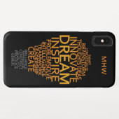 Benutzerdefinierte monogramm-Hüllen der Inspiratio Case-Mate iPhone Hülle (Rückseite (Horizontal))