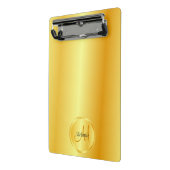 Benutzerdefinierte Monogramm-Imitate Gold-Elegante Mini Klemmbrett (Gewinkelt2)