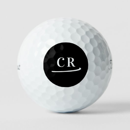 Benutzerdefinierte Monogramm-Initialen Einfach Mod Golfball (Vorderseite)