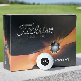 Benutzerdefinierte Monogramm-Initialen Einfach Mod Golfball