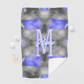 Benutzerdefinierte Monogramm-Initialen-Name Blumen Golfhandtuch (Insitu)