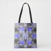 Benutzerdefinierte Monogramm-Initialen-Name Blumen Tasche (Vorderseite)