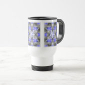 Benutzerdefinierte Monogramm-Initialen Name Floral Reisebecher (VorderseiteRechts)