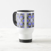 Benutzerdefinierte Monogramm-Initialen Name Floral Reisebecher (Vorderseite Links)