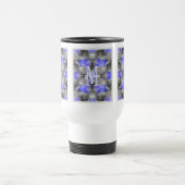 Benutzerdefinierte Monogramm-Initialen Name Floral Reisebecher (Mittel)