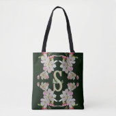 Benutzerdefinierte Monogramm-Initialen-Name Frühli Tasche (Vorderseite)