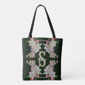 Benutzerdefinierte Monogramm-Initialen-Name Frühli Tasche (Rückseite)