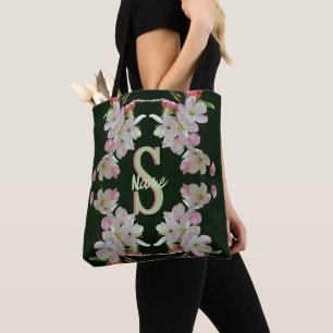 Benutzerdefinierte Monogramm-Initialen-Name Frühli Tasche