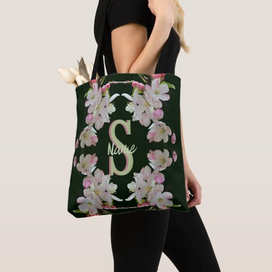 Benutzerdefinierte Monogramm-Initialen-Name Frühli Tasche (Von Nahem)