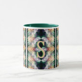 Benutzerdefinierte Monogramm-Initialen Name Pfings Tasse (Zentrum)